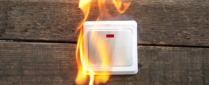 A product goes in fire